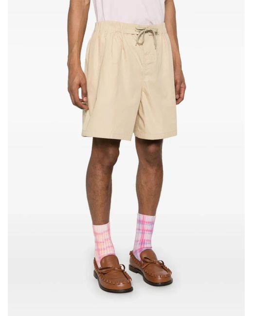 KENZO Natural Drawstring Shorts for men