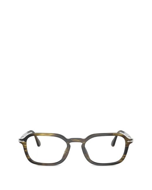 Persol Gestreepte Bril in het White