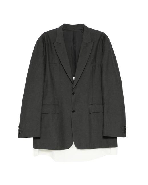Undercover Gray Single-Breasted Blazer for men