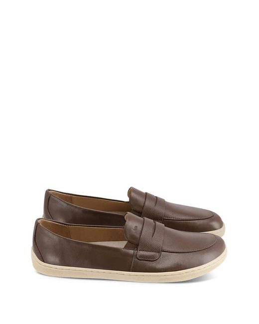 Be Lenka Brown Baskets Buena En Cuir Sans Lacets