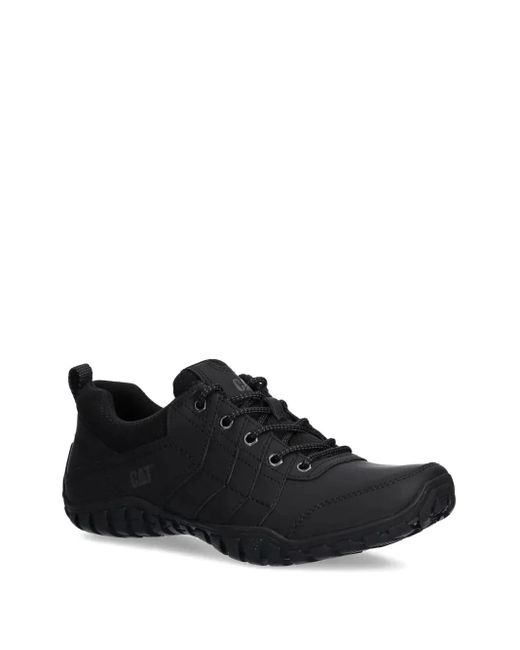 Caterpillar Black Instruct Lace-Up Panelled Sneakers for men