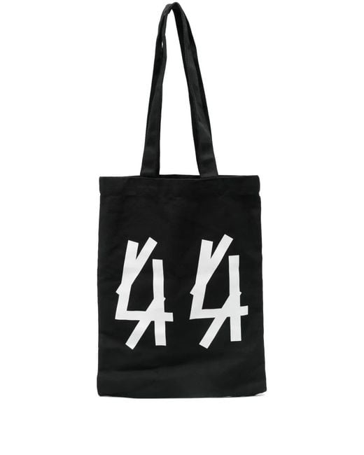 44 Label Group Black Logo-Print Tote Bag