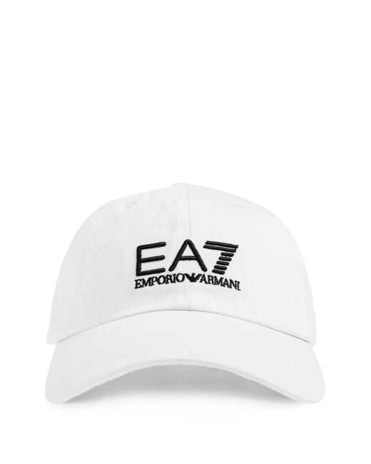 Cappello Da Baseball Con Logo di EA7 in White