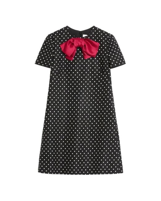 Valentino Garavani Black Plusdepois-Print Mini Dress