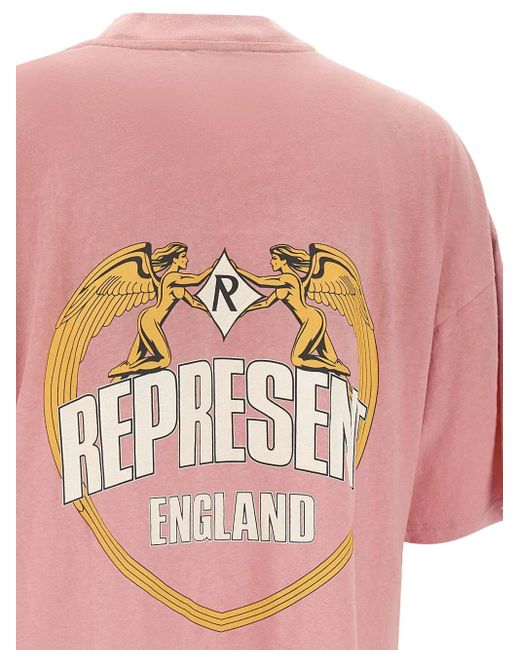 Represent Pink Angel Border" T-Shirt for men