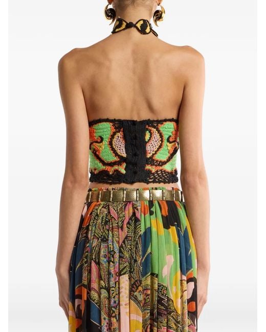 Etro Multicolor Top With Floral Detail