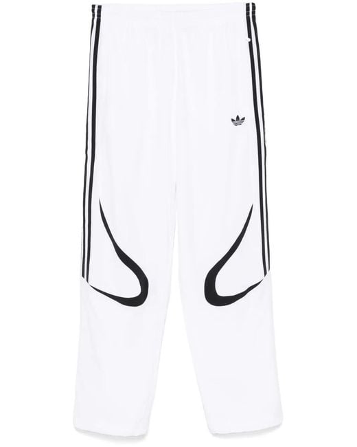 Adidas White Adicolor Teamgeist Track Pants for men