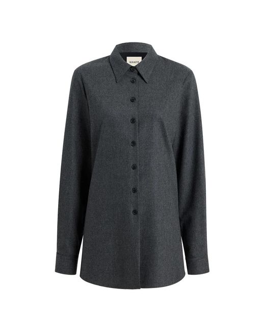 Khaite Gray Wool Shirt