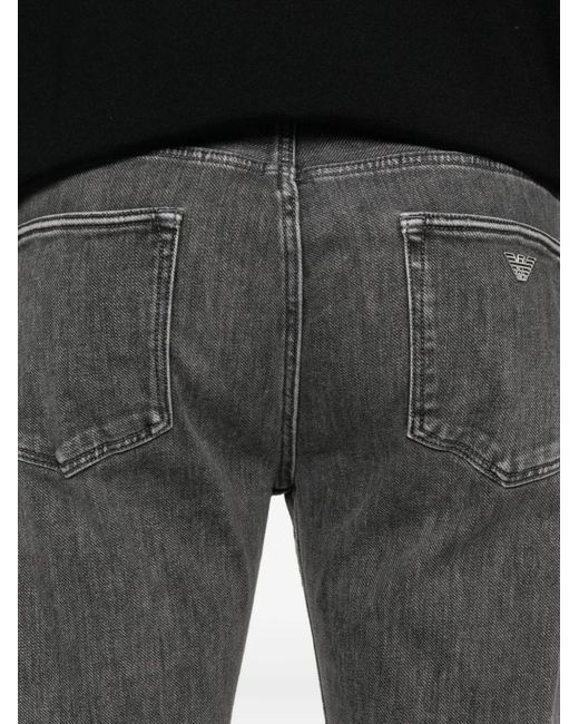 Emporio Armani Gray Denim Cotton Jeans for men