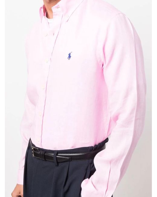 Polo Ralph Lauren Pink Polo Pony Button-Down Shirt for men