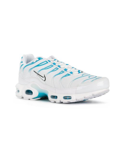 Nike Air Max Plus Tn 'blue Fury' Sneakers in White for Men | Lyst