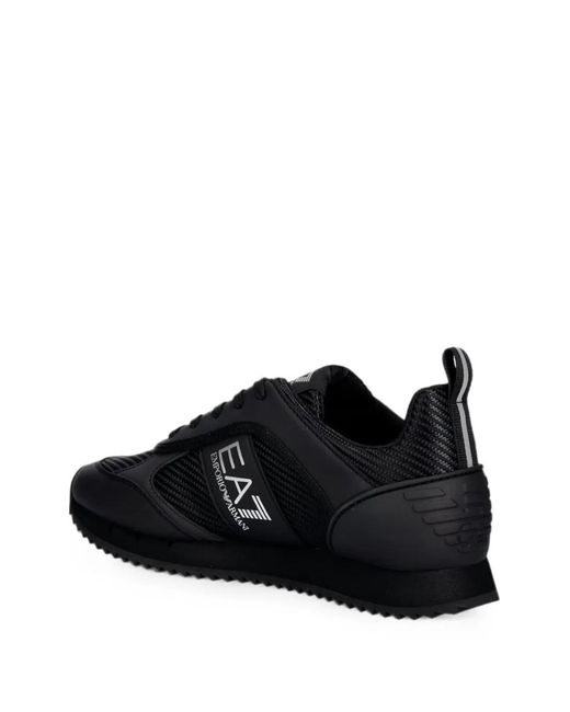 Sneakers Con Inserti E Logo di EA7 in Black