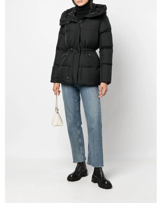 Mackage Black Padded Zip-Up Coat