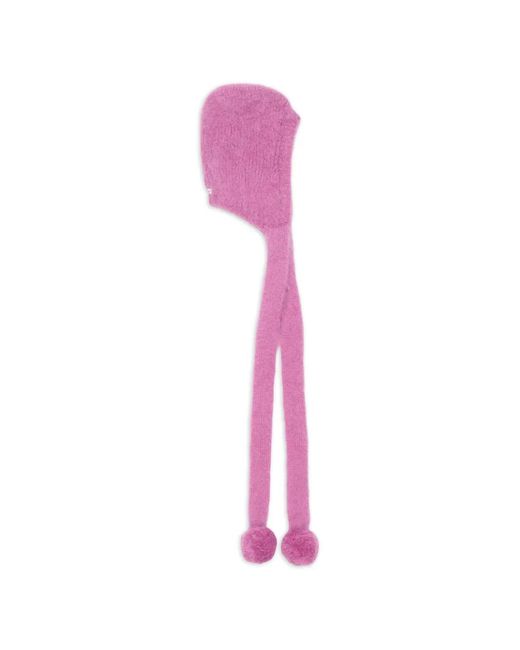 Acne Pink Year Of The Horse Pompom Mohair Hat