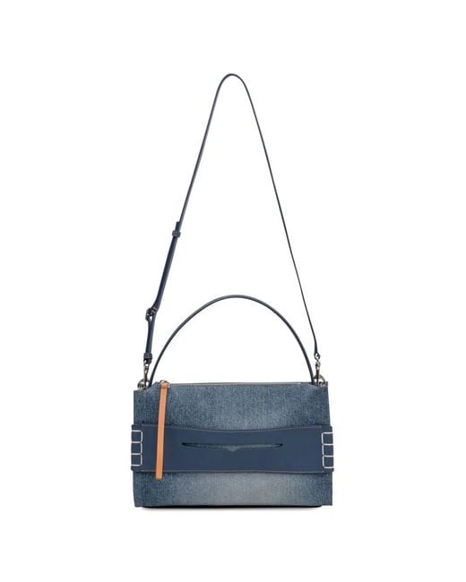 J.W. Anderson Blue Loafer Denim Tote Bag