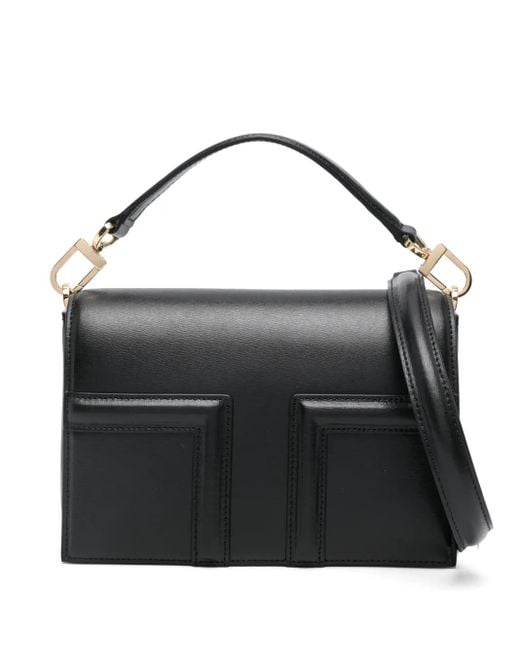 Borsa A Spalla T-Flap Mini di Totême in Black