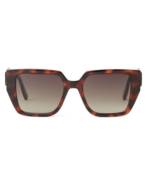 Karl Lagerfeld X Amber Valletta Square-frame Tortoiseshell Sunglasses ...