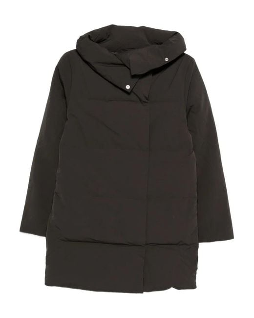 Paloma Wool Black Hooded Button Coat