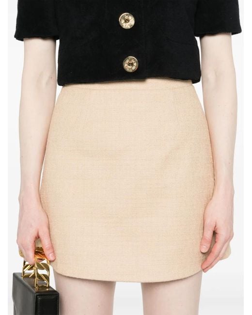 Patou Natural Bouclé Mini Skirt