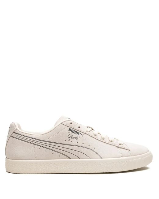 PUMA White Clyde No. 1 Sneakers