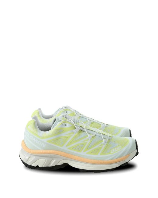 Salomon Green Xt-6 Alpen Blossom Panelled Sneakers