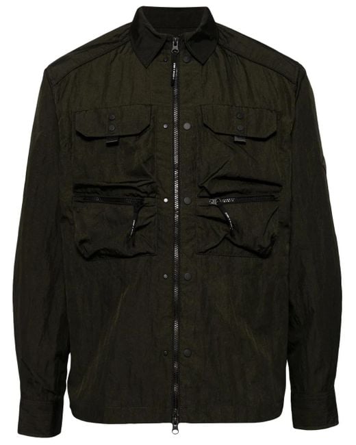 Spoonyard Black Crinkled Shirt Jacket