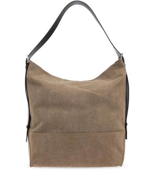 Lemaire Brown Canvas Tote Bag