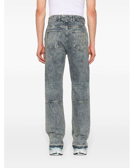 Represent Halbhohe R2 Straight-Leg-Jeans in Gray für Herren