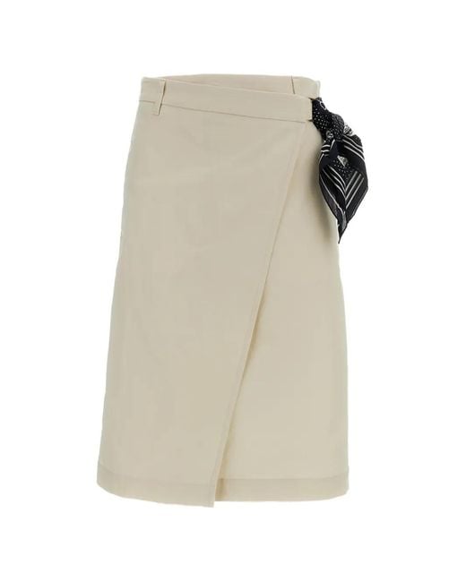 True Royal White Wrap Skirt