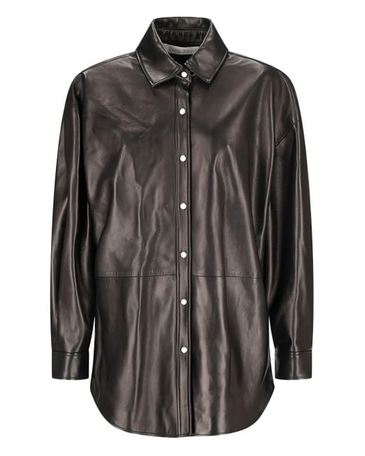 Sobrecamisa de manga larga Palm Angels de color Black