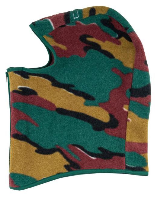 Pasamontañas con cremallera y estampado de x Polartec Supreme de color Green