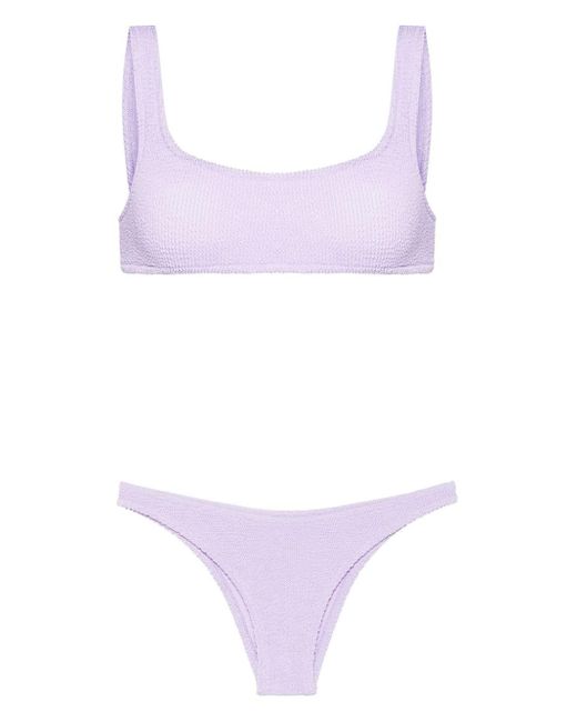 Mc2 Saint Barth Purple Elise Crinkled Bikini