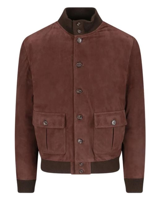 Veste Bomber En Cuir Valstar pour homme en coloris Brown