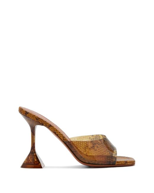 AMINA MUADDI Brown 95Mm Lupita Mules