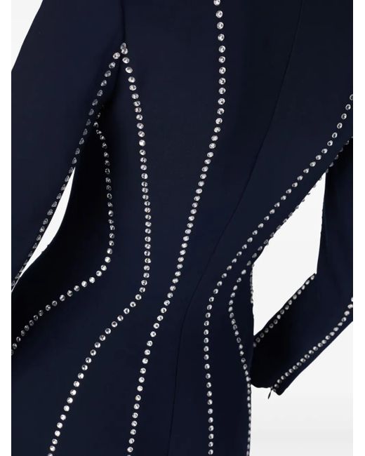 Jenny Packham Blue Victoire Abendkleid Mit V-Ausschnitt