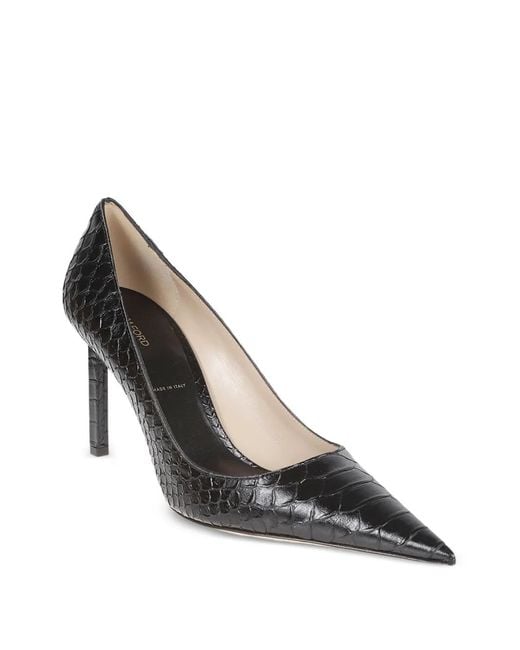 Tom Ford Metallic Heeled Pointed Pumps