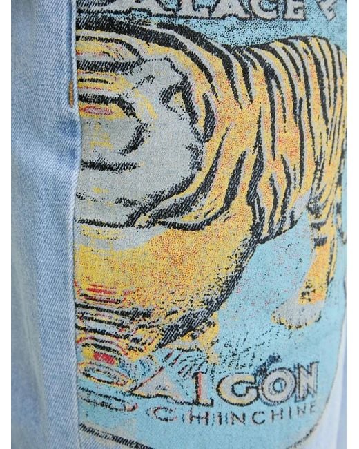 Jean À Imprimé Tigré Desigual pour homme en coloris Blue