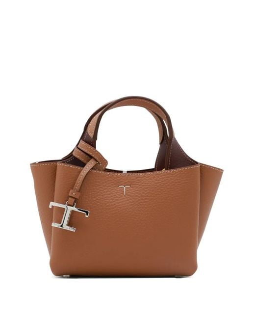 Tod's Brown Micro Leather With Removable Shoulder Strap Bags
