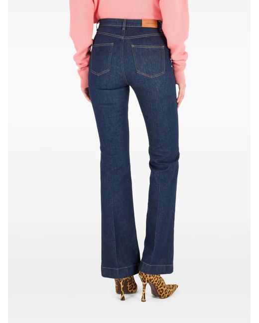 Roberto Cavalli Blue Flared Jeans