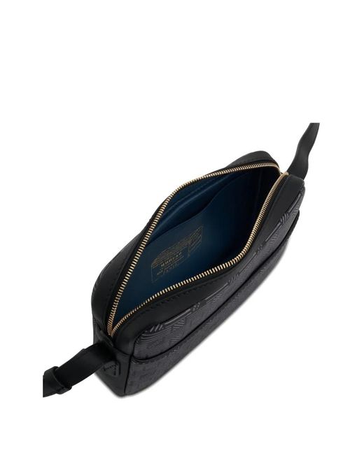 Moreau Black Savoie 24 Monogram-Pattern Crossbody Bag