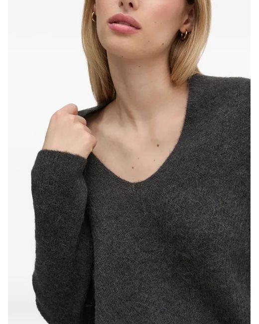 Mos Mosh Black Thora V-Neck Sweater