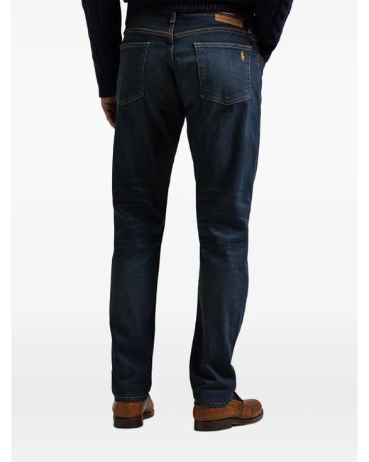 Polo Ralph Lauren Blue Embroidered Pony Parkside Jeans for men