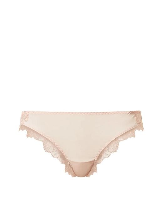 Twinset Natural Lace-Panelled Briefs