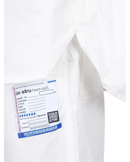 Maison Mihara Yasuhiro White Cotton Shirt for men