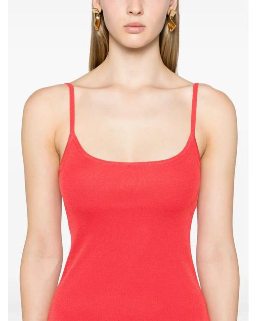 Jacquemus Red La Robe Maille Minidress