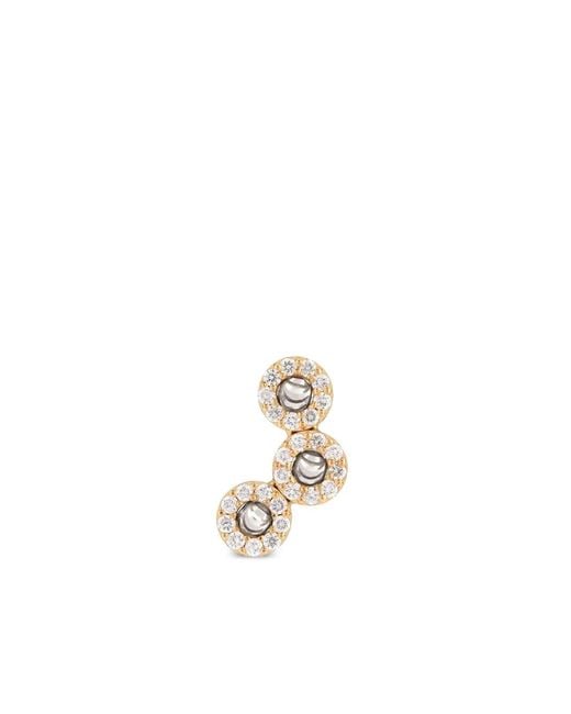 Officina Bernardi White 18Kt Moon Diamond Earrings