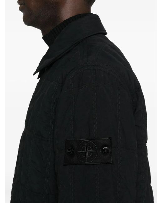 Stone Island Jacke mit gesteppten Einsätzen in Black für Herren