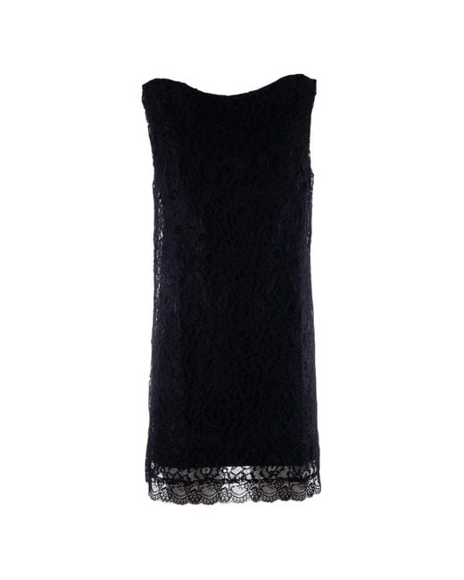 La Petite Robe Di Chiara Boni Black Lace Mini Shift Dress