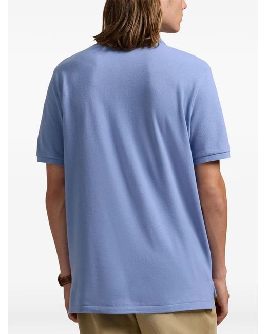 Polo Ralph Lauren Blue Logo Short-Sleeve Polo Shirt for men
