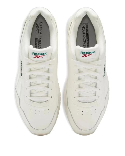 Reebok White Glide "Chalk/Dark" Sneakers